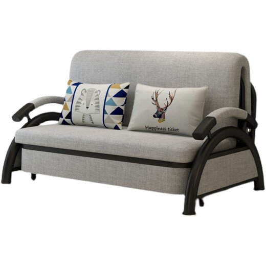 Harshton Sofa Bett Dual -Purple -Stoff Multifunktional wirtschaftlicher teleskopisch moderner einfaches Wohnzimmer Balkon Sitz und liegendes abnehmbares Sofa -Bett 1,2 Meter 7 cm Schwamm Aufbewahrung Optionales Farben 1,0 Meter - 1,8 Meter