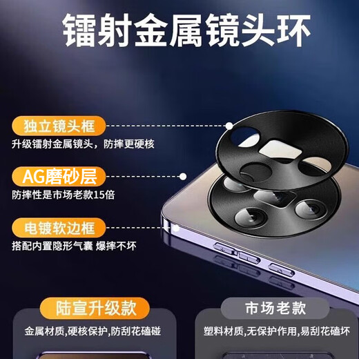 Honglang suitable for oppofindx7 mobile phone case findX7ultra protective cover electroplating frosted anti-fingerprint lens full package fine hole anti-fall 5g Honglang [graphite black] frosted anti-fingerprint skin-friendly feel OPPO FindX7