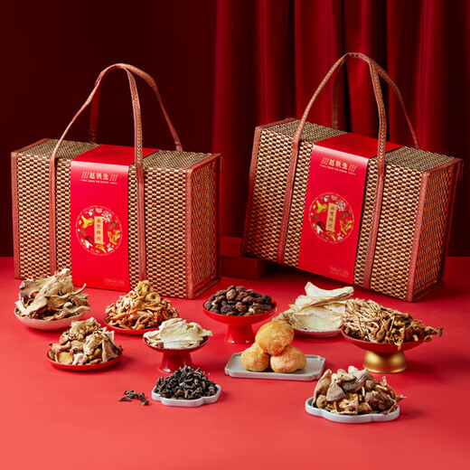 
Zhao Tiesheng Mushroom Mountain Delicious Gift Box Mushrooms and Black Fruits Big Gift Pack Soup Pack Hotpot Ingredients Mid-Autumn Festival Gifts Gifts Gifts for Elders Mountain Taste [10 Bags and 10 Types] 1050g*1 Box