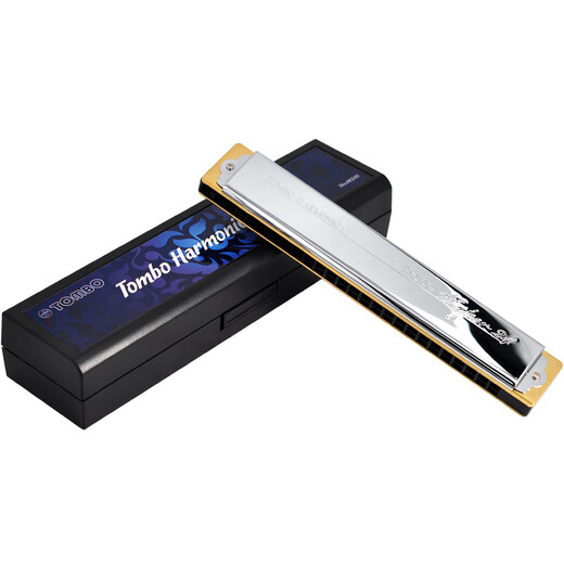 Tongbao Tombo Japan importiert 6624s Mundharmonica 24 Loch Polyphonische C -Melodie -Performance -Anfänger Kinder und ältere 12 Melodie -Set + Klavierbeutel