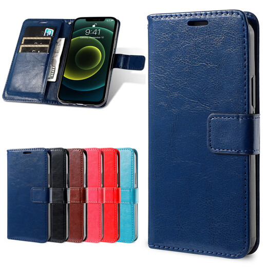Peno vivox50 Mobiltelefon Hülle X50Pro Flip Buckle Wallet Wective Case Super Protective Bracket Trendy Brandneue Mode Luxuslederhülle [Buckle Wallet] Black Vivox50