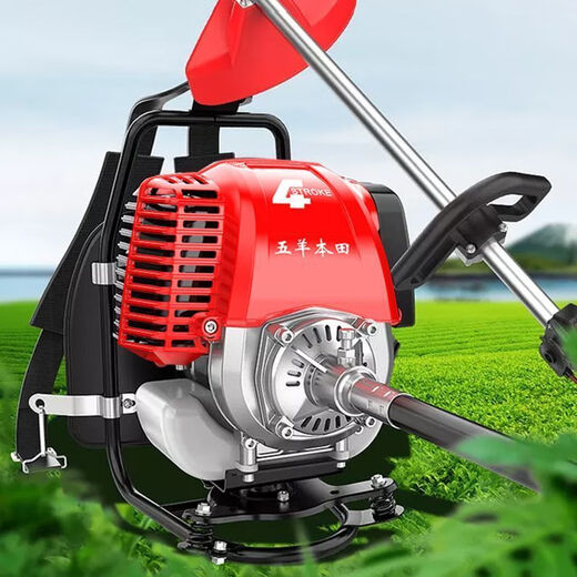 Wuyang Honda ultra-high-power lawn mower backpack four-charge multi-functional gasoline loosening land reclamation garden cutting and weeding artifact four-stroke backpack luxury 9-piece set