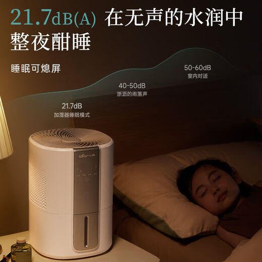 小熊（Bear）净化器加湿器家用孕妇婴儿卧室静小型办公室纯净除菌冷蒸发轻音 无雾加湿器