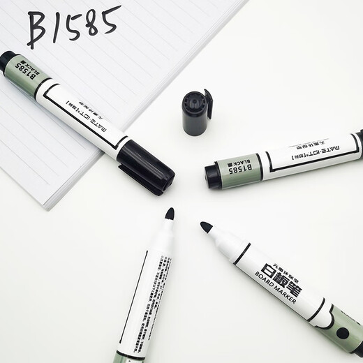 Standard européen (Mate-Ist) Facilement facilement forgé de tableau blanc stylo à base d'eau à base de conférence 10 pack B1585 noir