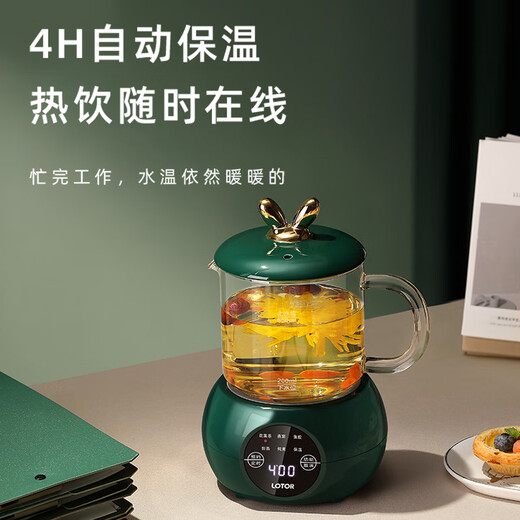 LOTOR health kettle all-glass 0.6 liter small capacity mini kettle with heat preservation all-in-one fully automatic constant temperature electric kettle constant temperature kettle around the stove for tea making D-002