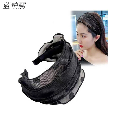 
KEEGFEG high-end hairband covering women's headwear wide hair card covering artifact internet celebrity 2025 new hairpin hairband P12-coffee hairband