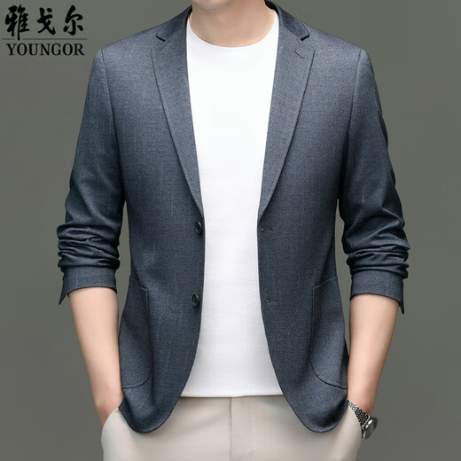 PDG Yageo Suit haut de gamme Men's Spring New Style Business Casual Small Stuss Jacket Couleur Couleur Single Top Veste Men 6630 Brown M 170