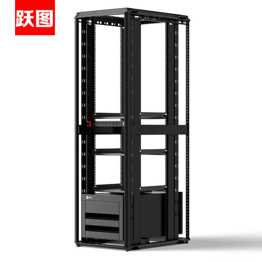 Yuetu Intelligent Integrated Cabinet Air Conditioning Refrigeration UPS Power Supply Front and Rear Access Control Lighting Temperature Humidity Smoke Smoke Current Voltage Monitoring ADC61242-D/3.5KW Refrigeration Capacity