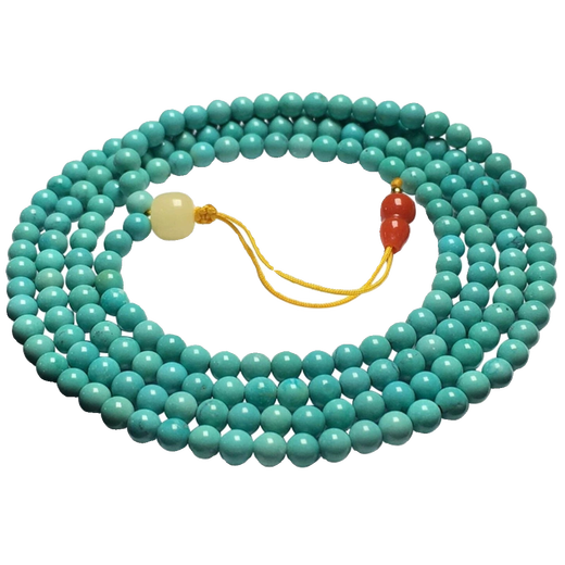 
DRJEFUN Natural Ore Turquoise Mi Chain Bracelet Rice Bead Chain High Porcelain Blue Green Rainbow Clavicle Chain DIY Necklace Xiaomi Chain 12244