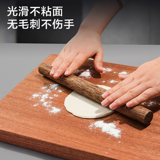 Made in Tokyo, rolling pin, chicken wing solid wood rolling pin, pressing pin, rolling pin, baking gadget small size 28cm