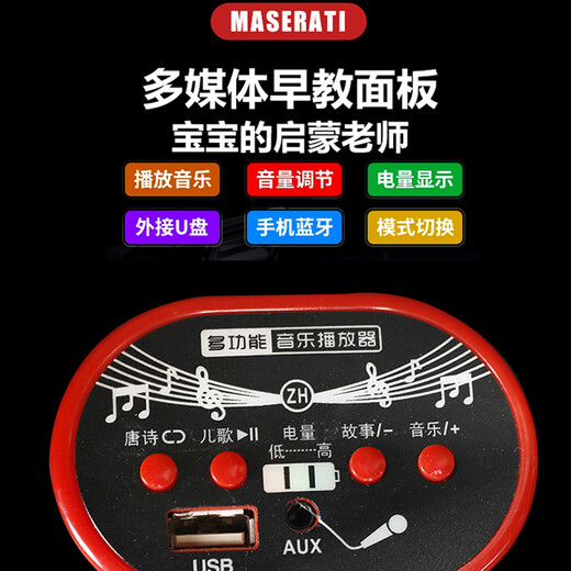 Beibele children's electric car four-wheeled toy car can sit on a person, a remote-controlled four-wheeled car, a child can drive a baby stroller for boys, top version, blue, dual drive 12V + Bluetooth remote control + leather seat, shock absorber + double door swing, birthday gift for girls