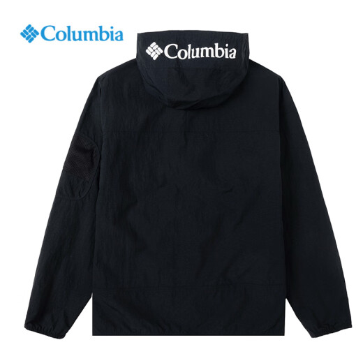 Columbia哥伦比亚外套男户外2025春夏新品拒水透气休闲运动连帽夹克WE4839 011 /黑色 M /175/96A