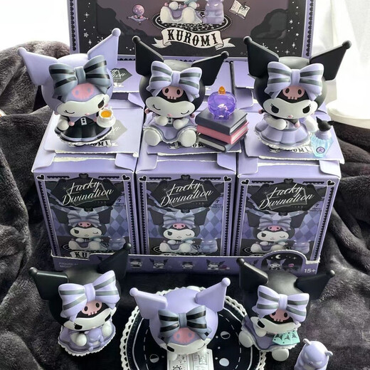 
ONEVAN Kuromi Lucky Casino Series Blind Box Trendy Toys Dolls Desktop Ornaments Girls Birthday Gift Toys Whole End Luxury Set Box [6 Box + 1 Large Box] Kuromi (Give a Viscose for Order)
