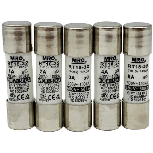 MRO Mingmeng RT18-32 fuse 10*38 R015 - Ceramic fuse tube 500V 690V RT1 3A