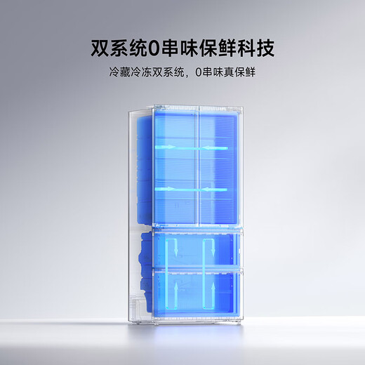 Mijia Xiaomi launches new product 508-liter dual-system French Pro four-door multi-door ultra-thin flat-mounted first-level energy-efficiency refrigerator BCD-508WFTMBI white national subsidy