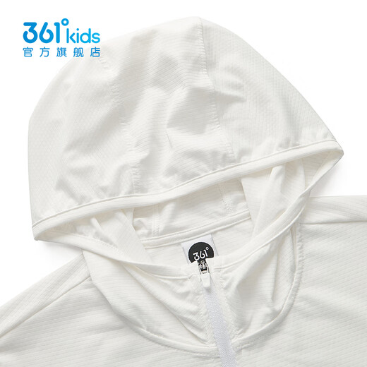 361 Children's clothing for boys and girls, hooded woven children's sun protection clothing, summer new thin coat, quick-drying skin clothing, sun protection clothing, original white 150