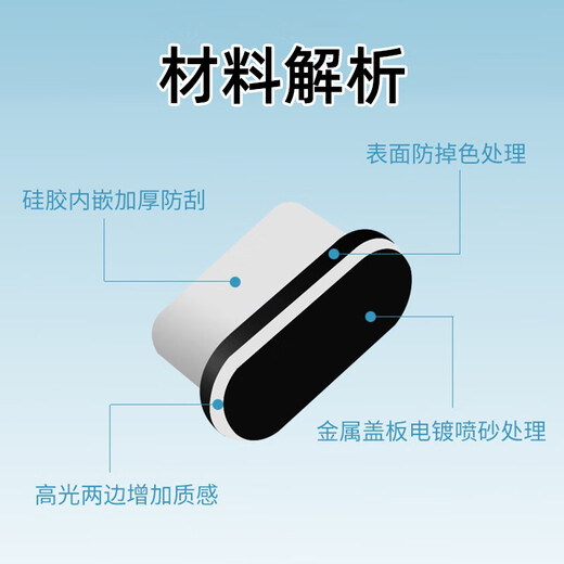 vivoType-c安卓手机防尘塞适用于华为vivo小米oppo红米电源孔充电口塞 Type-c硅胶防尘塞【黑色1个】试用装 无