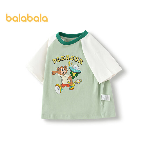 Balabala children's clothing boys short-sleeved t-shirt baby bottoming shirt 2025 summer girls' tops American style 208225117210