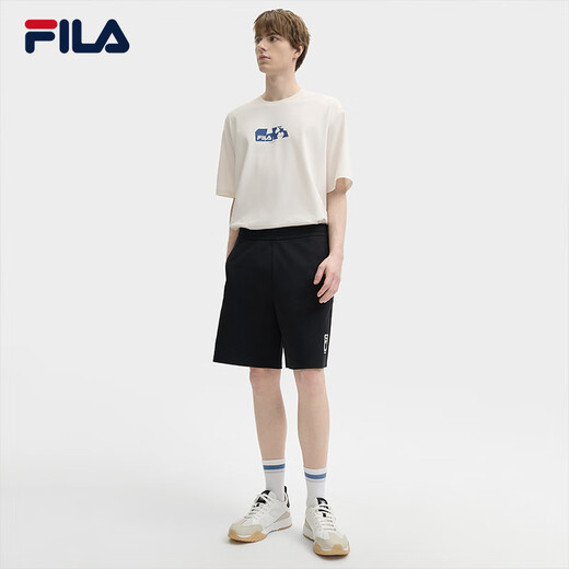 FILA XTIMLAHAN斐乐针织男子五分裤2025夏季短裤宽松运动裤