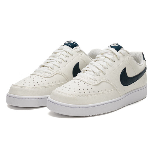 Nike (NIKE) men's shoes COURT VISION fashion sneakers comfortable wear-resistant low top sports and casual shoes skateboard shoes HQ4867-101/Fanbai/Nakura blue 42
