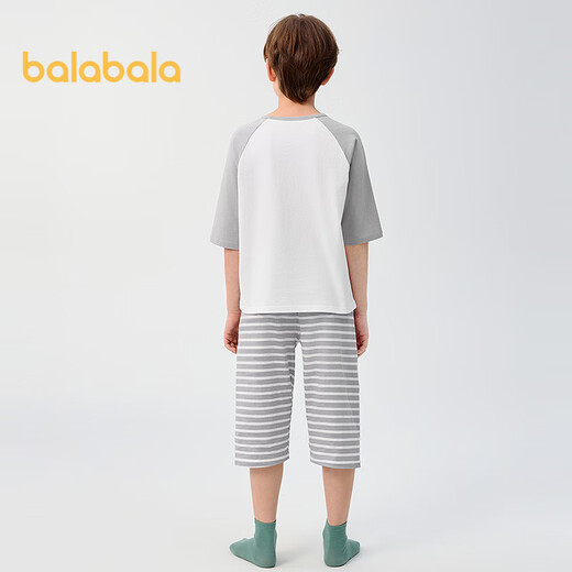 Balabala children's pajamas set spring and summer air conditioning suits for boys and girls home clothes for children small children 209225171201