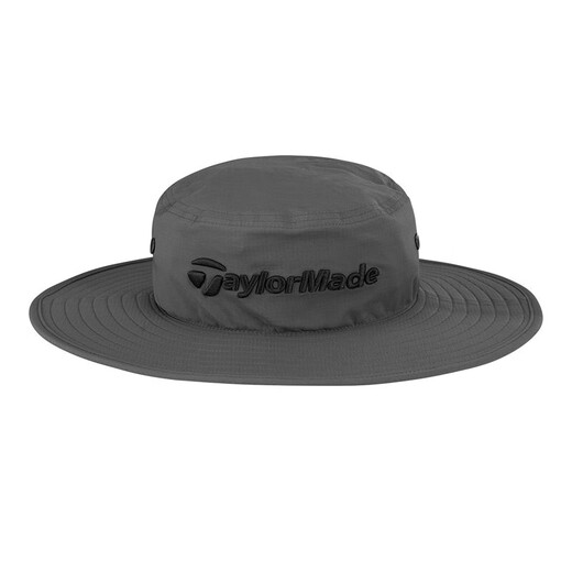 Taylormade TaylorMay Golf Cap 2025 New Men's Sun Protection Breathable Sunshade Fisherman's Big Hat Golf Hat V97037 Gray One Size L/XL-58CM-59CM