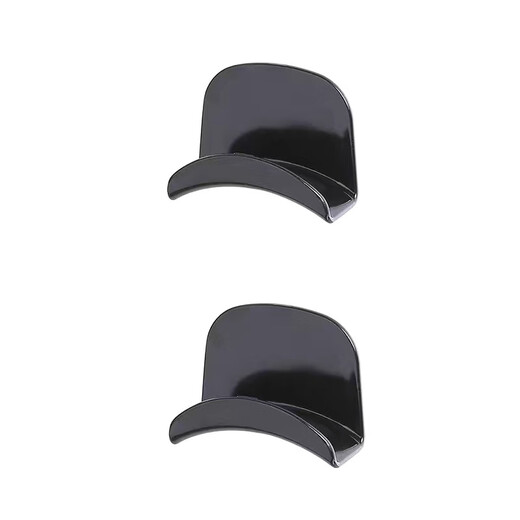 迪普尔免打孔耳机支架头戴耳机收纳挂钩新款ABS材质固定无痕胶宿舍挂钩 黑色2个装