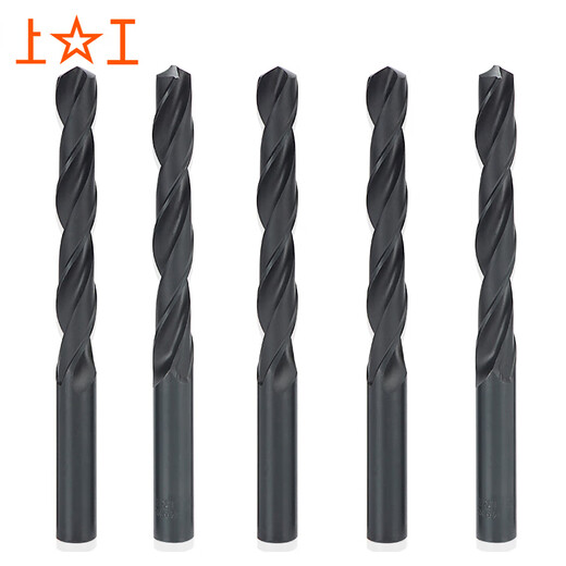 Shanggong 10-piece set of straight shank twist drill bits 5.0mm HSS high-speed steel twist drill bits plum blossom drill bits