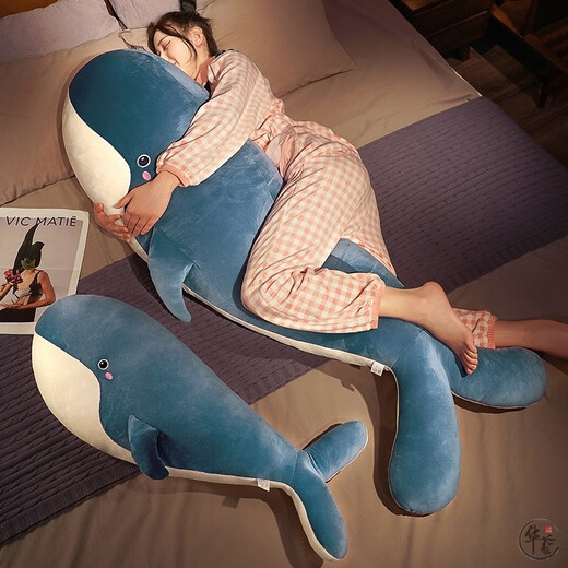 4877 Kissen Langstreifen Kissen für Mädchen schlafen mit Beinen und Seitenschlafen mit Nachtkissen für die große Rückenlehne für Jungenstil Bett Cartoon Ozean 2.0 Serie - Schwarzwal etwa 120 cm mit unabhängiger innerer Liner/abnehmbarer Kissenabdeckung