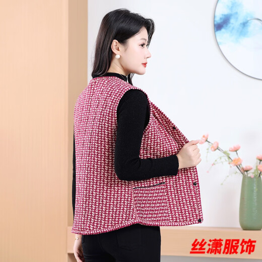 
Silk autumn and winter vest new style middle-aged and elderly camel velvet warm and gentle women's vest wearing floral loose cotton vest WY-6629/model No. 3 color Recommended 140-160Jin [Jin equals 0.5 kg] 5XL