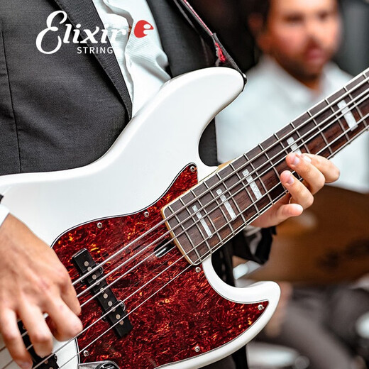 
elixir Elix bass string stainless steel anti-rust bass electric bass 4 string 5 string 14202 14077 14087 nickel plated steel [4 string 045-105] lengthened