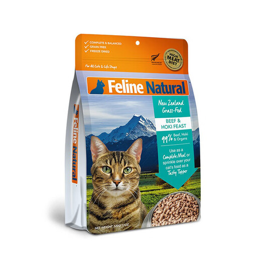 K9 freeze-dried cat food cat staple food for young cats and adults, New Zealand imported grain-free raw bone and meat nutrition 320g k9 sheep heart salmon 320g (October 25) 320g anti-counterfeiting check limited time special offer