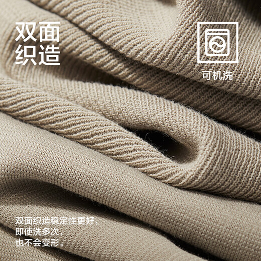 Mr. Cotton 5 Series Heavyweight Right Shoulder Loose Henley Collar Long Sleeve T-Shirt for Men Autumn Japanese Retro Layer Bottoming Shirt Gravel Gray M