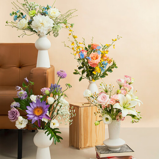 Jingdong flowers natural series basic version every Monday flower package season flower arrangement fresh cut flowers anniversary birthday gift female source straight hair