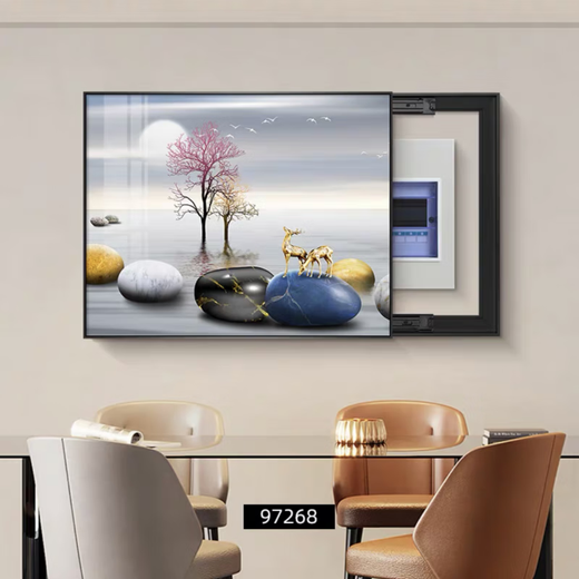Pupan Light Luxury Decorative Painting Modernes einfaches Vertriebsbox Restaurant kostenlos