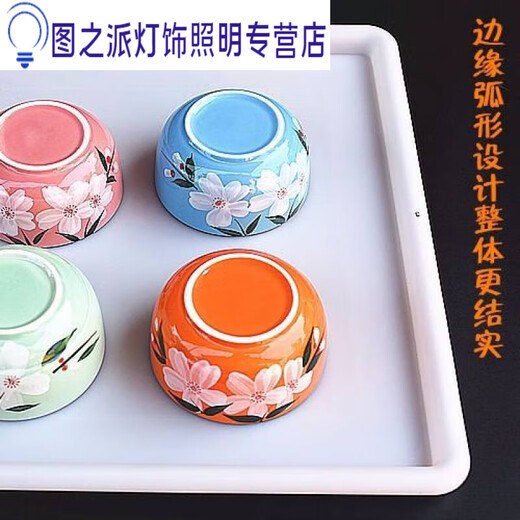君默厨房碗碟拉篮塑料接水盘调味拉篮托盘沥水架托盘碗柜防潮积水厚盘 690型托盘670mmx400mm