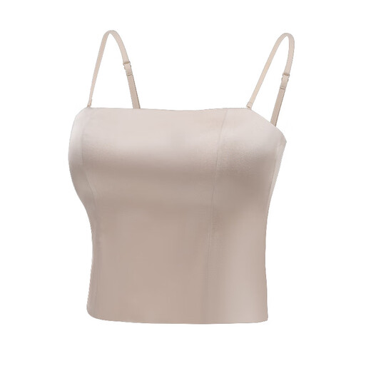 Raodie 19 Mumi satin silk beautiful back mulberry silk thin non-slip bra strap integrated black L