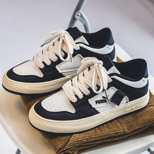 Huang Biao Vest 2025 Neue Schwarz -Weiß -Schuhe für Männer Panda Skateboardschuhe atmungsbezogene lässige Sportarten kleine weiße trendige Schuhe für Männer Weiß und Schwarz 9909 Black Label Herbst und Winter Neue Stil 24.5 39 Innere Länge ist ungefähr cm