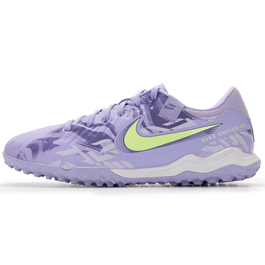 Nike (Nike) Legend 10 Football Shoes Men's 2025 Summer New Sports Shoes Men's Men's Grass Training Competition TF Chaussures de football à ongles brisés HF1591-500 / Purple / suggéré pour prendre une taille plus grande 40