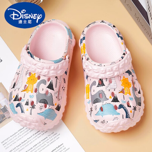 迪士尼（DISNEY）童鞋拖鞋女童夏款2025新款包头卡通女孩洞洞鞋软底儿童凉拖鞋 粉色 24 【24-25同码】