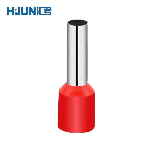 Huijun tubular terminal block cold-pressed terminal pre-insulated terminal brass wire connector red VE3516/200 only 35 square meters