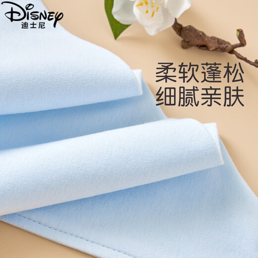 Disney baby pure cotton triangle scarf baby saliva scarf bib newborn bib super soft double layer anti-spray scarf four seasons cream accessories group A [double pure cotton 5 packs