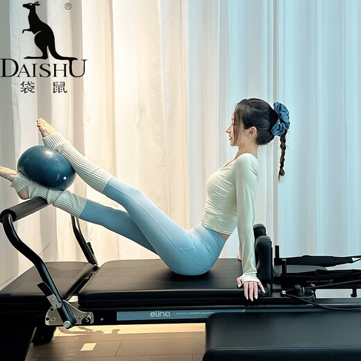 Kangaroo (DAISHU) yoga top long-sleeved Pilates training clothing, beautiful yoga clothing suit for women 2025 new fitness clothing with chest pad, ivory white top S (80-98Jin Jin equals 0.5kg)