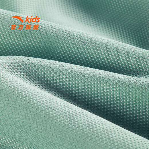 ANTA Children's Jacket Men's and Older Children's Clothing 2025 Spring and Summer New Simple and Comfortable Hooded Woven Sports Top Sun Protection Jacket Fisheye Green-3 130 cm/Kids cm
