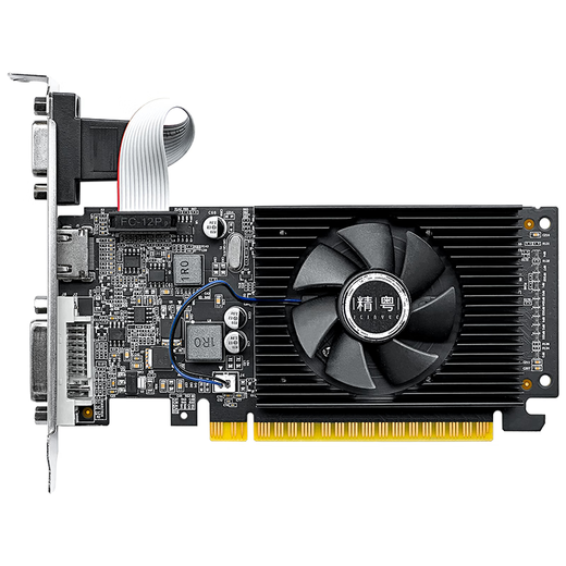 精粤 GT730显卡4G独显游戏台式机商用家用办公音影电脑替GTX750 720 GT710 精粤GT610LP-2GD3刀卡 2GB