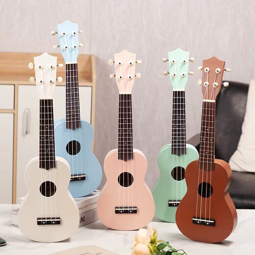 Ibanez23寸尤克里里儿童卡通可爱小吉他乌克丽丽男女生初学者入门乐器 浅蓝色 23英寸