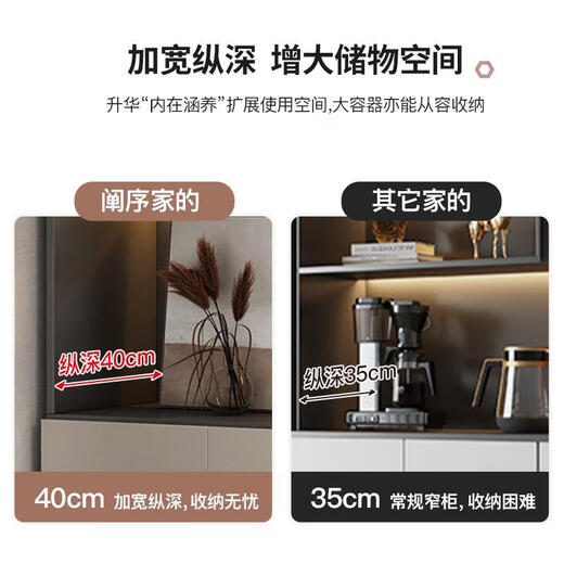 
Pupan entrance entrance cabinet shoe cabinet integrated with wall household door storage cabinet modern simple light luxury wine cabinet dining side cabinet style 12240*40*200 package upstairs and provide installation