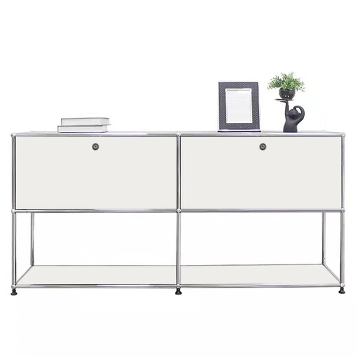 
Customized medieval USM module combination side cabinet stainless steel TV cabinet modern simple ins storage cabinet household use TV cabinet 9227*35*35