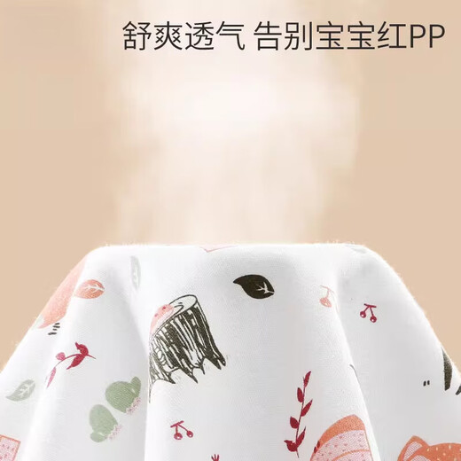 京厽隔尿垫婴儿防水可洗棉大小尺寸新生儿童宝宝防漏幼儿园尿布 1条装熊熊森林 50x70cm