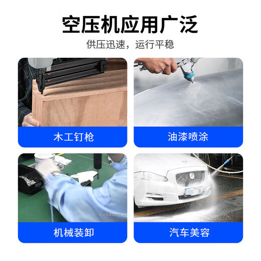 无油空压机220380v家用小型木工喷漆汽修高压气泵打气泵 220v级_ 13803-70L
